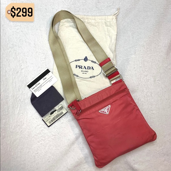 Prada Handbags - ✨✨✨✨SOLD✨✨✨✨ Prada Nylon Pink Crossbody Vintage